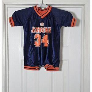 Vintage Little King Auburn University Romper Size 24 Months USA Blue Dazzle